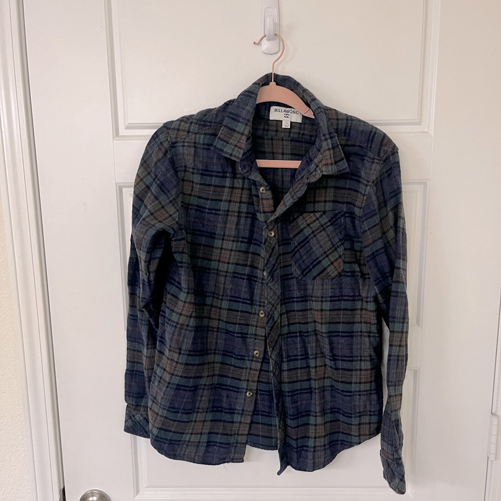 Billabong Plaid Button-Up Shirt